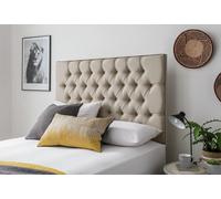 Silentnight Sassaria Superking Headboard - Sandstone