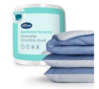 Silentnight Seersucker Coverless Duvet 2.5 Tog Blue/grey - Single