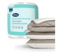 Silentnight Seersucker Coverless Duvet 2.5 Tog Cream/taupe - Double