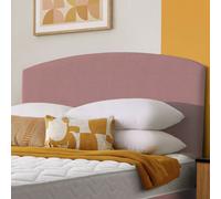 Silentnight Selene 180 Velvet Kingsize Headboard-Dusty Pink