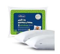 Sink-In Anti Allergy Memory Foam Pillow - 2 Pack White