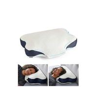 Silentnight Sleep Therapy Neck Pillow - Orthopaedic Support Pillow for Shoulder and Neck Pain Relief for Back Front Side Sleepers with Memory Foam Base, Air Mesh Sides and Adjustable Fill