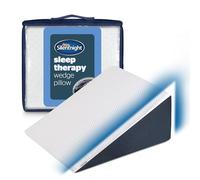 Silentnight Sleep Therapy Wedge Pillow - Memory Foam Ergonomic Shooting Relief - Reduce Aches and Pains Snoring Heartburn Acid Reflux - Post-Surgery Support - Sleeping & Setting Multiuse Support