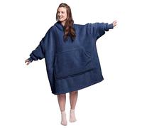 Silentnight Snugsie Oversized Hooded Fleece Blanket Navy