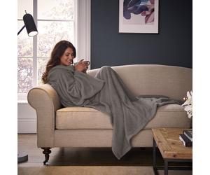Silentnight Snugsie Wearable Blanket with Sleeves - Grey