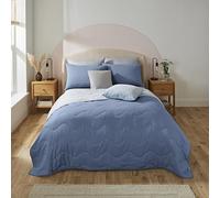 Silentnight Seersucker Coverless Duvet 2.5 Tog Blue/grey - Double