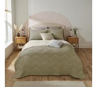 Silentnight Summer Breeze Coverless 4.5 Tog Duvet, Sage & Cream, Double