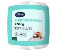 Silentnight Summer Breeze 2.5 Tog Single Duvet - Lightweight Low Tog Summer Duvet Quilt Ideal for Warm Nights and Hot Sleepers - Hypoallergenic and Machine Washable - Single - 200x135cm