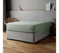 Silentnight Supersoft 28cm Sage Green Fitted Sheet - Double