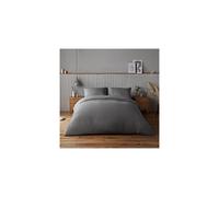 Silentnight Supersoft Collection Charcoal Duvet Cover Set. Supersoft Snuggly Easy Care Duvet Cover Quilt Bedding Set - Double (200cm x 200cm) + 2