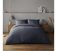 Silentnight Supersoft Collection Petrol Navy Duvet Cover Set. Super Soft and Snuggly Easy Care Duvet Cover Quilt Bedding Set - Single (135cm x 200cm)
