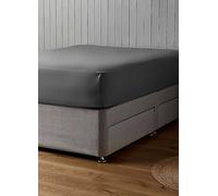 Silentnight Supersoft Fitted Sheet Charcoal