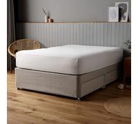 Silentnight Supersoft Fitted Sheet, White, Double, 2 Pack