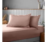 Silentnight Supersoft Pink Blush Pillowcase Pair Easy Care Soft Snuggly Plain Pillow Cases Ideal with Duvet Cover Quilt Bedding Set Machine Washable Pillows Covers - Standard Size (74cm x 48cm)