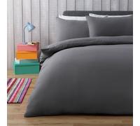 Silentnight Supersoft Plain Charcoal Bedding Set - Kingsize