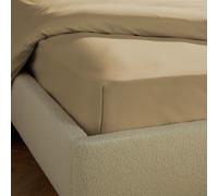 Silentnight Supersoft Plain Ecru Fitted Sheet - King size