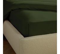 Silentnight Supersoft Plain Green Fitted Sheet - Superking