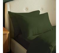 Silentnight Supersoft Plain Standard Pillowcase Pair - Green