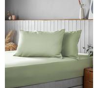 Silentnight Supersoft Plain Standard Pillowcase Pair - Green