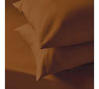 Silentnight Supersoft Plain Standard Pillowcase Pair - Rust