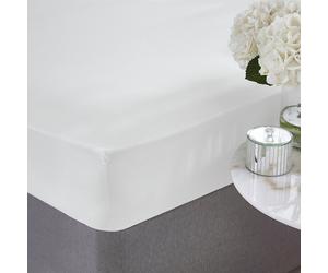 Silentnight Supersoft Plain White Fitted Sheet - Single