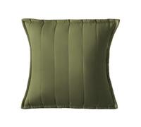 Silentnight Supersoft Quilted Cushion - Stylish Soft Touch Super Comfy Bed Sofa Cushion - Retain Shape Filled with Bouncy Fibres - Removable Machine Washable Cover and Non-Iron Fabric, 45x45cm, Green