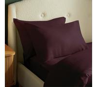 Silentnight Supersoft Standard Pillowcase Pair - Burgundy