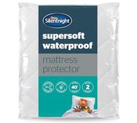 Silentnight Supersoft Waterproof Mattress Protector - Luxury Quilted Quiet Bed Mattress Pad Cover with Extra Deep Fitted Skirt and Waterproof Protection - Small Double 4ft