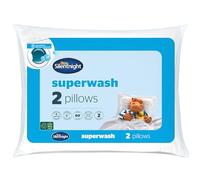 Silentnight Superwash Pillows 2 Pack - Pack of 2 Medium Support Pillows Designed to Withstand Repeated Machine Washing for Fresh and Hygienic Sleep - Hypoallergenic, White
