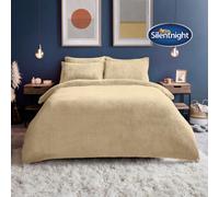 Silentnight Teddy Fleece Duvet Set - Natural - Double