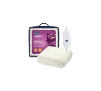 Silentnight Teddy Fleece Electric Blanket Double ? Heating Underblanket with 3 Heat Settings, Easy Fit Elasticated Straps and Overheat Protection ? Ma