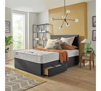 Silentnight Travis Double 2 Drawer Divan Bed - Charcoal