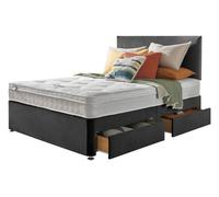 Silentnight Travis Double Ortho 4 Drawer Divan Bed- Charcoal