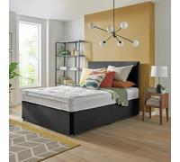 Silentnight Travis Double Ortho Divan Bed - Charcoal