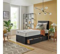 Silentnight Travis Single 2 Drawer Divan Bed - Charcoal