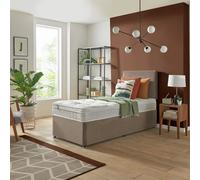 Silentnight Travis Single Ortho Divan Bed & Headboard - Sand