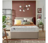 Silentnight Travis Small Double Comfort 2 Drawer Divan Bed & Headboard - Sand