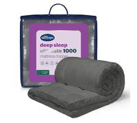 Silentnight Ultimate Deep Sleep 10cm Mattress Topper Single - Luxury 4 Inch Thick Soft Mattress Enhancer Pad with Easy Fit Straps - Hypoallergenic an