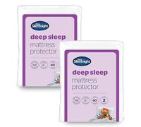 Silentnight Ultimate Deep Sleep 2 Packs Mattress Protector - Deep Luxury Mattress Enhancer Pad Protector Bed Topper Providing Ultimate Comfort - Small Double