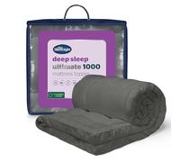 Silentnight Ultimate Deep Sleep Mattress Topper - 10cm Extra Thick Luxury Quilted Soft Bed Pad - Box-Stitched Edge & Fibadown™ Fibres - Hypoallergenic and Machine Washable - Charcoal, Single