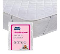 Silentnight Ultrabounce Mattress Protector - Soft Ultra-Bouncy Fibres Prolong Mattress Life - Easy Fit Straps - Hypoallergenic & Machine Washable - Comfortable & Durable Bed Protection, Single