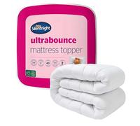 Silentnight Ultrabounce Mattress Topper - Supportive Comfortable Mattress Topper with Easy Fit Straps - Hypoallergenic and Machine Washable - Single