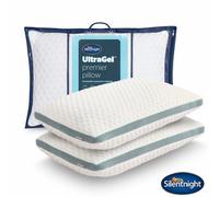 Silentnight Ultragel Premier Firm Pillow 2 Pack - Breathable Gel-Infused Support Pillows With Bounce-Back Comfort, 74 X 48 Cm