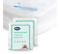 Silentnight Waterproof Mattress Protector, Small Double Bed, 2 Pack | Deep Fitted Skirt, Noise-Free, Soft-Touch Bed Pad Cover, Protects from Liquids, Sweat, Stains & Dust Mites, Machine Washable