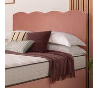 Silentnight Wave Velvet Kingsize Headboard - Pink
