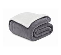 Silentnight Wearable Grey Fleece Plain Blanket (L) 18Cm X (W) 15Cm