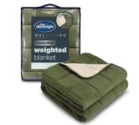 Silentnight Weighted Blanket, Wellbeing Collection, Olive & Oyster, 6.8kg | Reversible Colours, Deep Touch Pressure, Reduce Stress, Anxiety, Restlessness, Therapeutic Hug, Pain Relief, 150x200cm