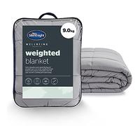 Silentnight Weighted Blanket, Wellbeing Collection, Supersoft Grey, 9kg