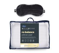 Silentnight Wellbeing Rebalance Pillow Pair And Weighted Eye Mask Bundle