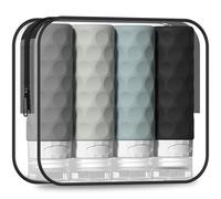 Silevoler Travel Bottles for Toiletries, 4pcs Tsa Approved 3oz Travel Size Containers, BPA Free Leak Proof Premium Silicone Travel Bottles, Refillable Liquid Travel Accessories W/Toiletry Bag